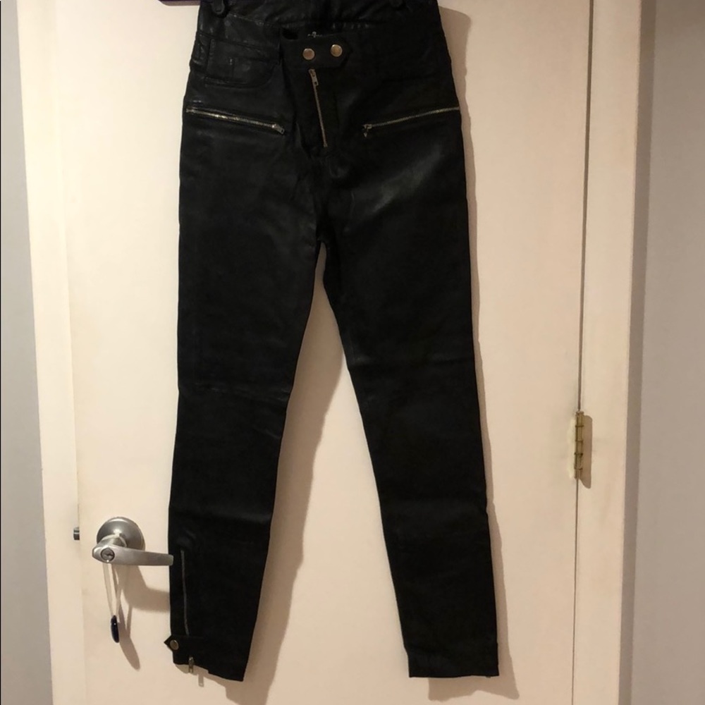 NEW Leather Pants - 7 For All Mankind Size 26